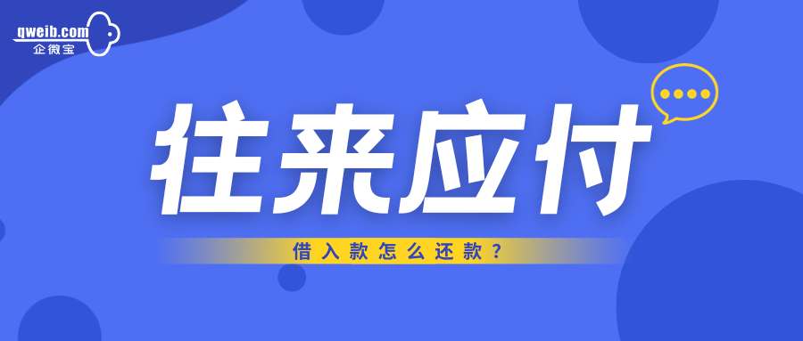 【往来应付】借入开单和对应单据还款操作